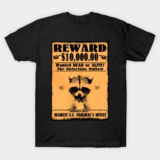 Funny Raccoon Outlaw T-Shirt